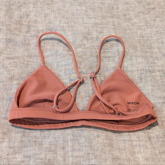 Mikoh Chiba Triangle Swim Top Blush Size S - Picture 2 of 10